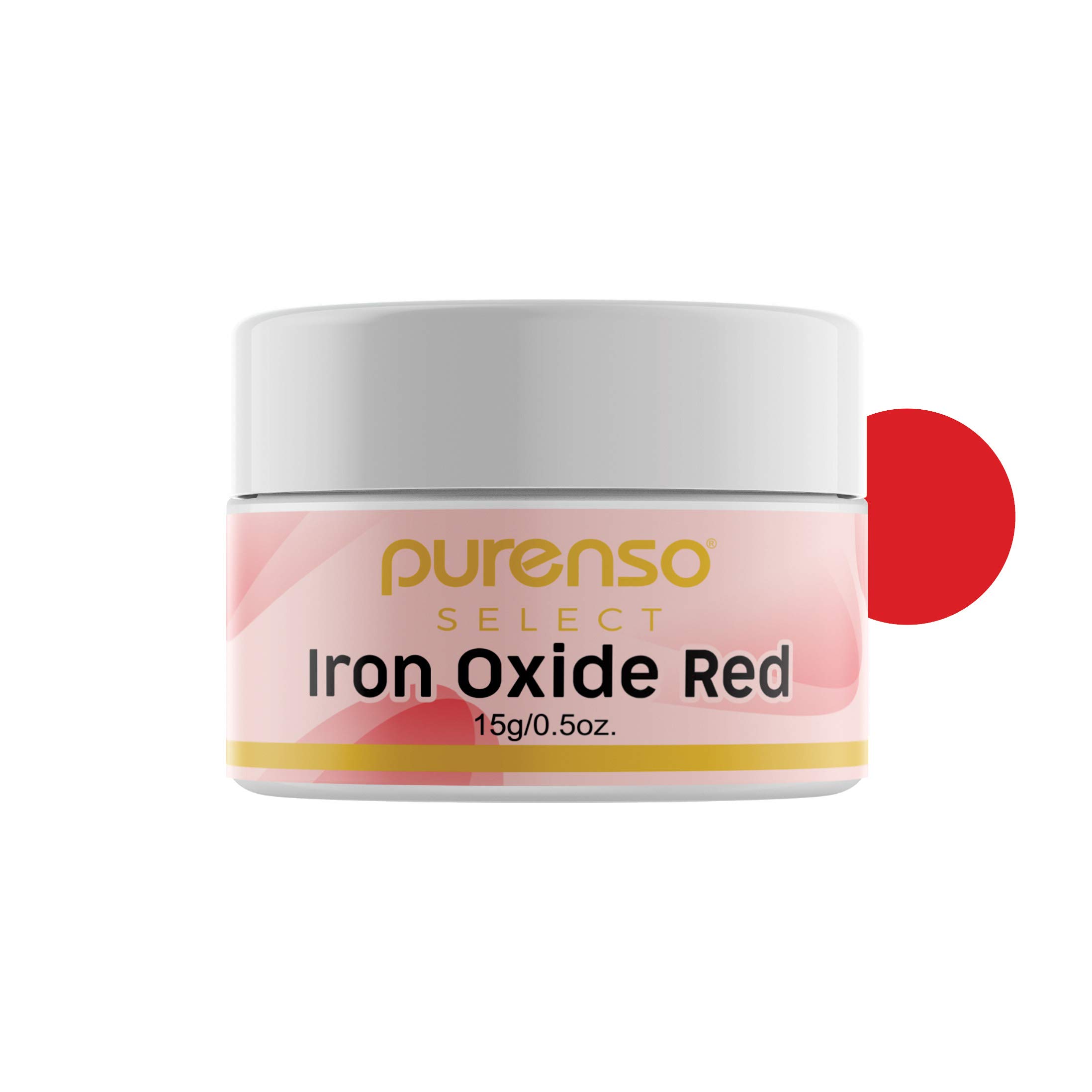 Purenso Select - Iron Oxide Red Powder, 15g I For Cosmetic, Polyurethane Resin, Art Clay and Flooring