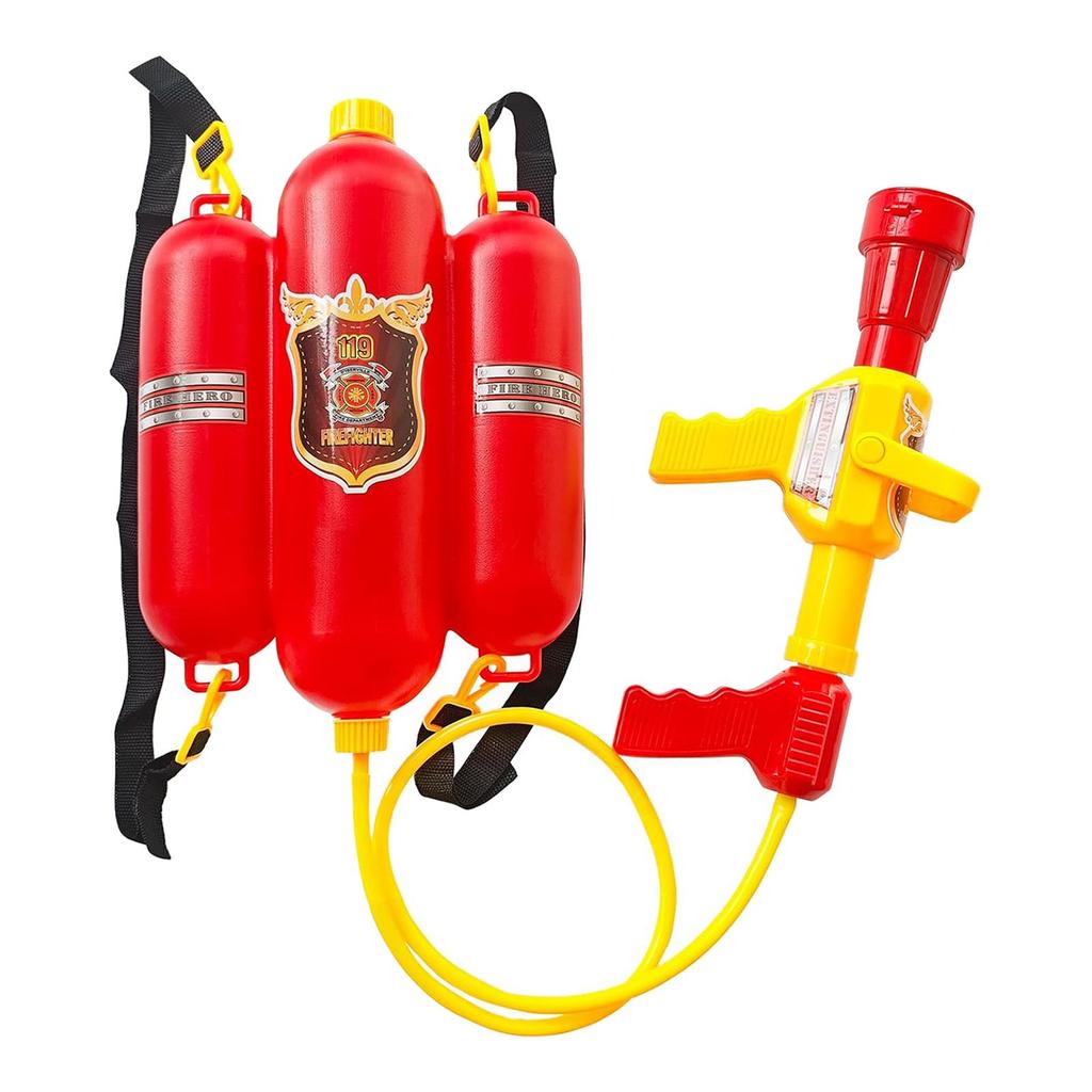 Firefighter Backpack Water Toy Pretend Play Outdoor Activity Tank Sprayer with