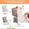 1 STuks 2D plat roterend acryl ballerina patroon ornament Kerstmis huis bureau ornament