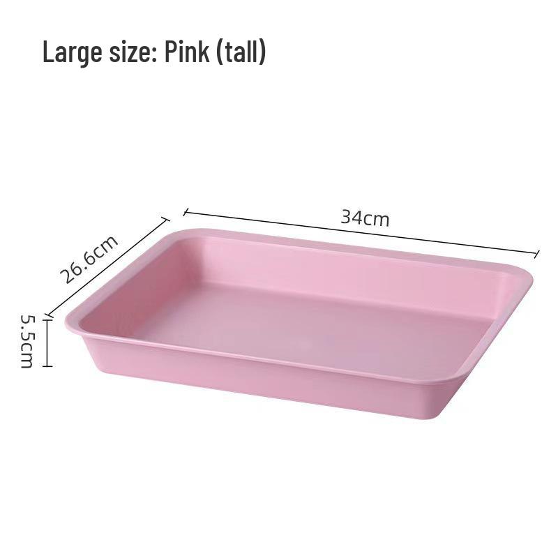 Rectangular Ins Style Plastic Tray for Tea, Water, and Fruit Cups