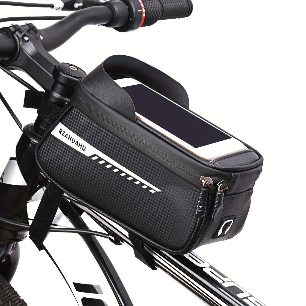 Wasserdichte Oberrohrtasche für Fahrrad mit Touchscreen-Handytasche – Passend für MTB & Rennräder