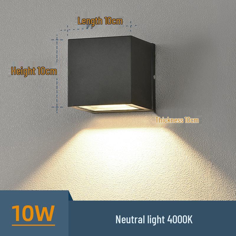 Universelle Wasserdichte Wandfluterleuchte für Balkon, Innenhof oder Terrasse - Außenbeleuchtung Up and Down