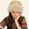 New Plush Hat Fashionable Foreign Style Warm Ethnic Style Winter Imitation Fox Cold Ear Protection Thickened Embroidered Hat