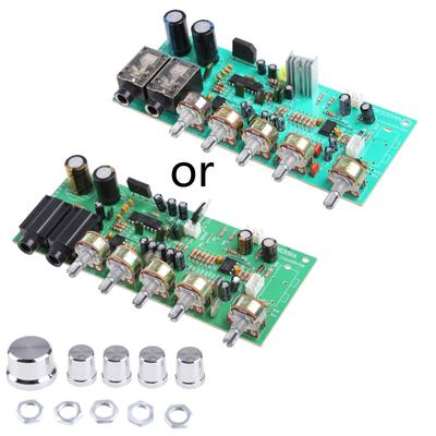 TL074 Audio Preamplifier Board Bass Balance Adjustable Audio Preamp Board PT2399 Bluetooth-compatible Tuning Board