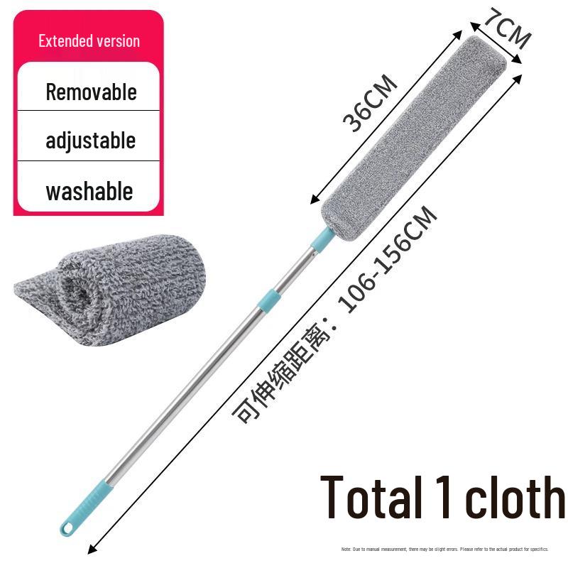 Extra-Long Extendable Under-Bed Dust Duster for Deep Cleaning