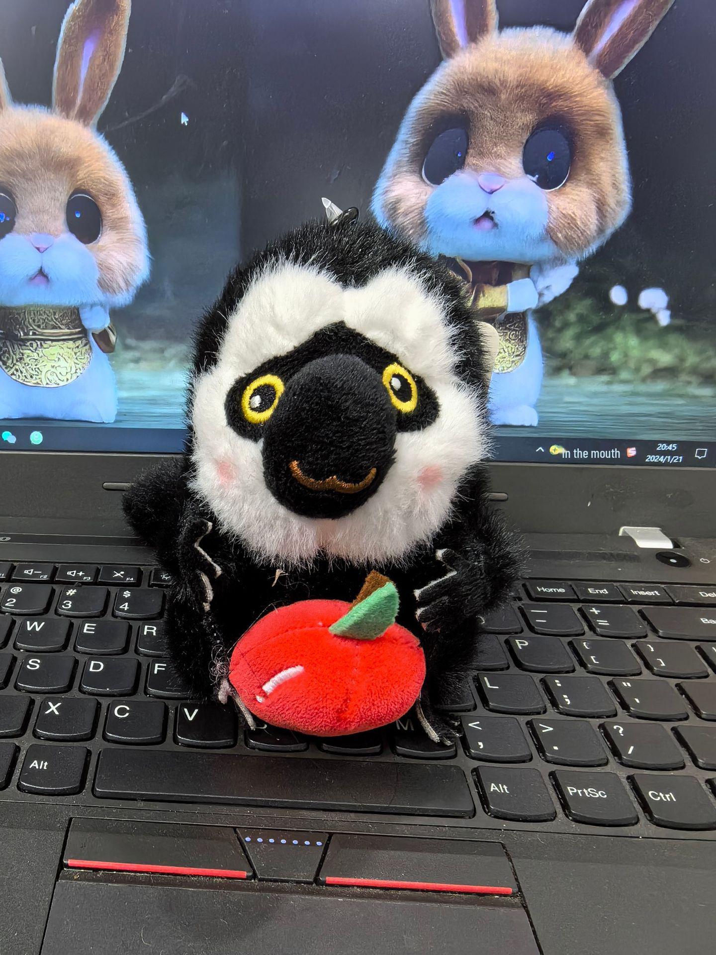 

Креативный мультяшный плюшевый брелок-подвеска в виде обезьяны 12cm красный