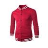 Men's Low Cut Striped Round Neck Casual Sports Jacket