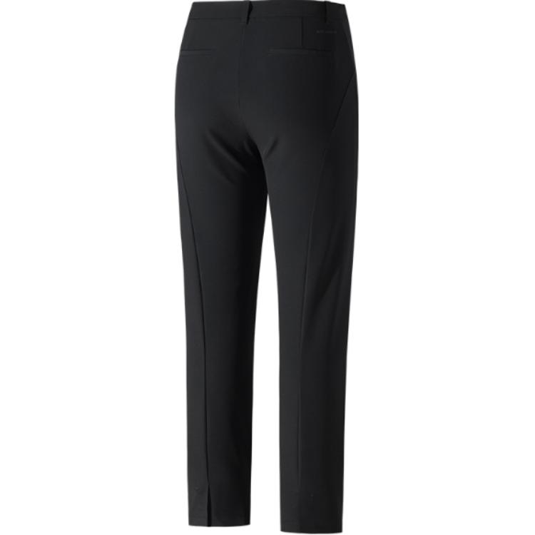 Anta Champion All-Weather Series Comfortable Simple Solid Color Zipper Straight Leg Slim Fit Casual Pants Women Bottoms Black 162520502-3