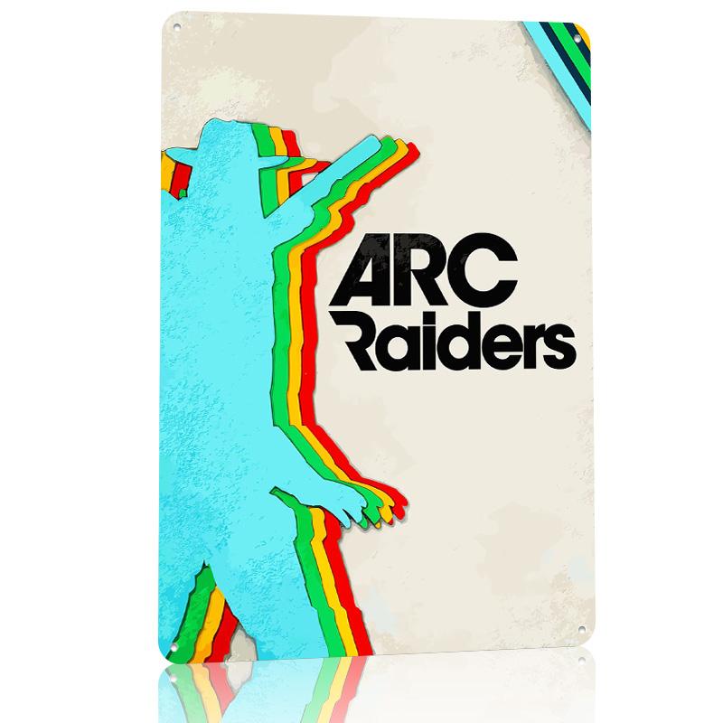 ARC Raiders Game Printed Poster Customized Wall Art Retro Vintage Metal Tin Signs for Interior Accessories Decoration Aesthetic