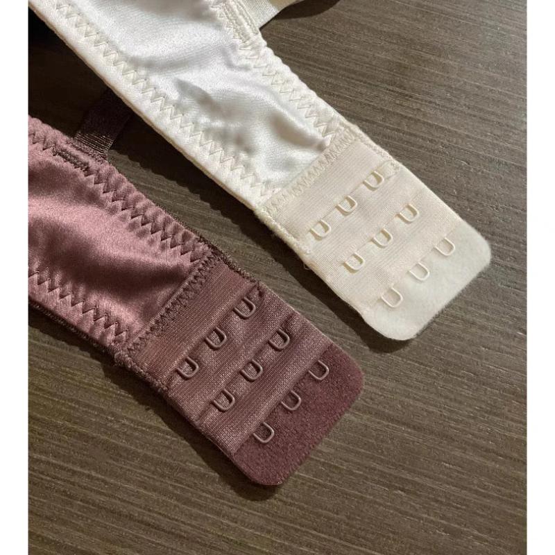 Conjunto de ropa interior de seda de hielo francesa para mujer, conjunto de sujetador push up de encaje sexy con relleno desmontable, sujetador de copa fina, conjuntos de lencería sin costuras