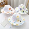Fruit Print Children Sun Hat Thin Sun Protection Hat Fashion Bucket Hat  Summer Season