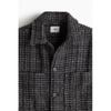 H M Regular Fit Waffle Texture oversHirt Navy Blue Patterned