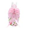 Parrot Suit with Large Bowtie Breathable Printed Colourful Bird Flight Clothes Washable Dird Diaper with Elastic Strap for Parrot Pigeon