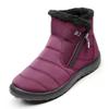 Women's Big Size Winter Warm Snow Boots Artificial Fur Lining Waterproof Ankle Boots Anti-slip Outdoor Shoes Hiking Mountaineering Sports Boots