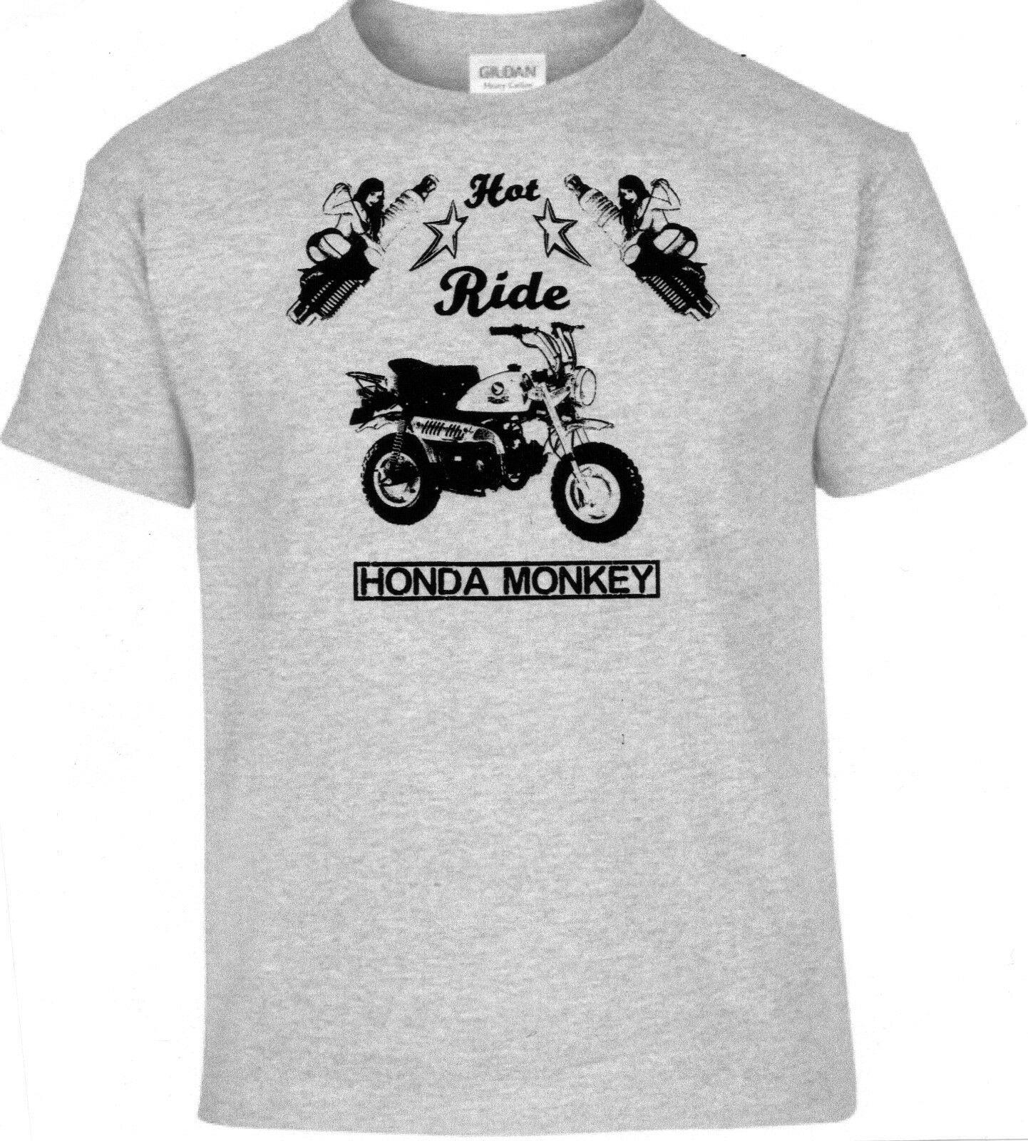 

Unisex T-Shirt Honda Monkey Pinup Motorcycle Bike Oldtimer Youngtimer