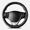 Artificial Leather Braid Car Steering Wheel Cover For Toyota RAV4 2013-2019 Corolla 2014-2019 Auris 2013-2016 Scion iM 2016