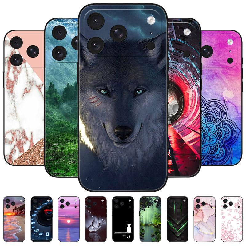 For IPhone 17 Pro 17Pro Case Luxury Wolf Lion Silicone Soft TPU Phone Cover For Apple IPhone17 Pro A3256 Cases Shockproof Coque