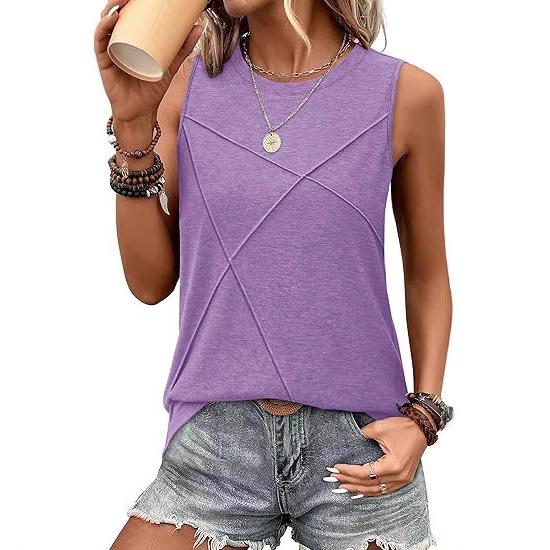 Women's Loose Solid Color Sleeveless Summer Tank Top, 2025 Edition