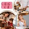 Silicone Candy Molds 6-Cavity Heat Resistant Baking Mould Christmas Silicone Candy Molds for Dessert Jellies Wax Melts Gummy