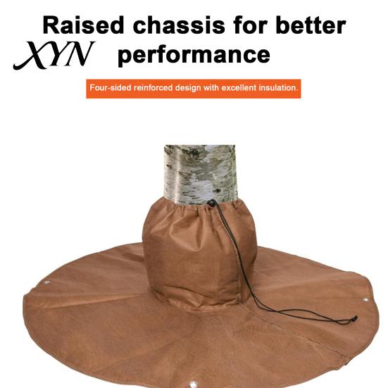 Thermal Insulation for Park Trees Palm Tree Protector, Winter Frost Cover with Drawstring And Ground Stakes, Plant Rootlet Warmer Wrap Outdoor