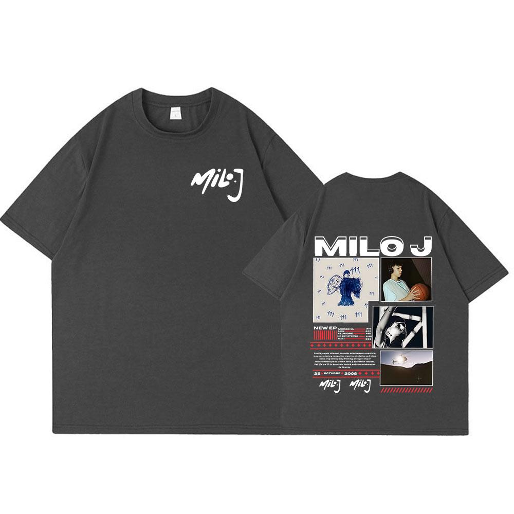 Rapper Milo J 111 166 Album Graphic T Shirt Unisex Women Fashion Hip Hop Tshirt Cotton Oversized Short Sleeve Tshirts Streetwear