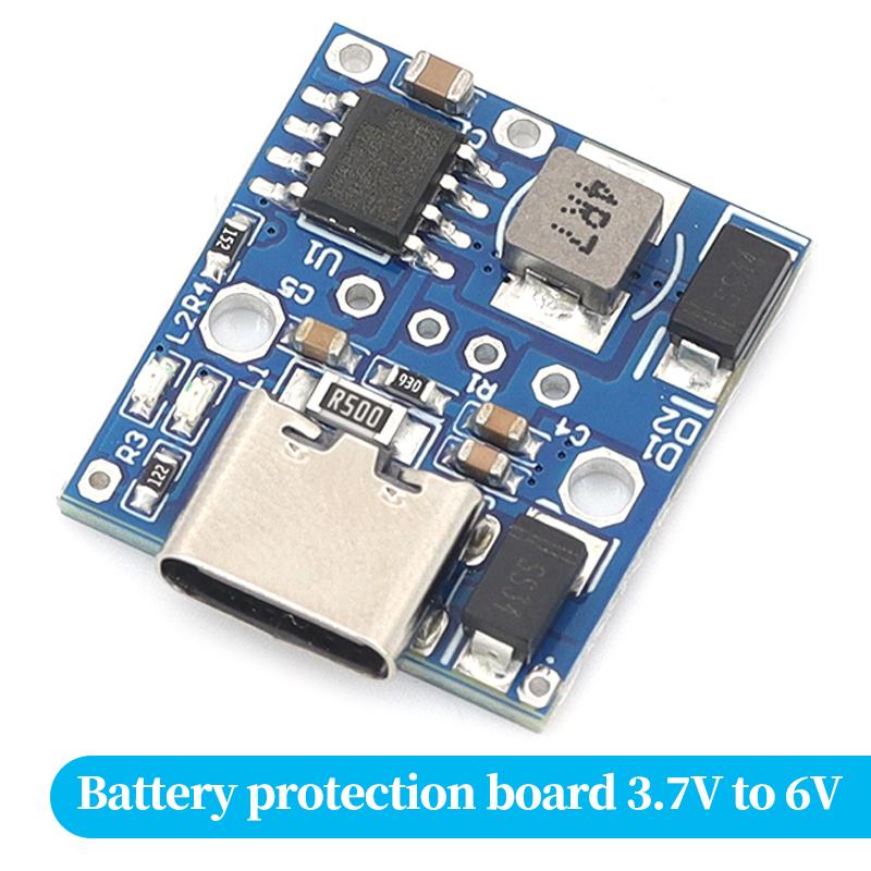 3.7V to 3.7~6V Buck Boost Charge Discharge Module Built-In Battery Protection Replace 4PCS AAA Battery 6V Power Supply