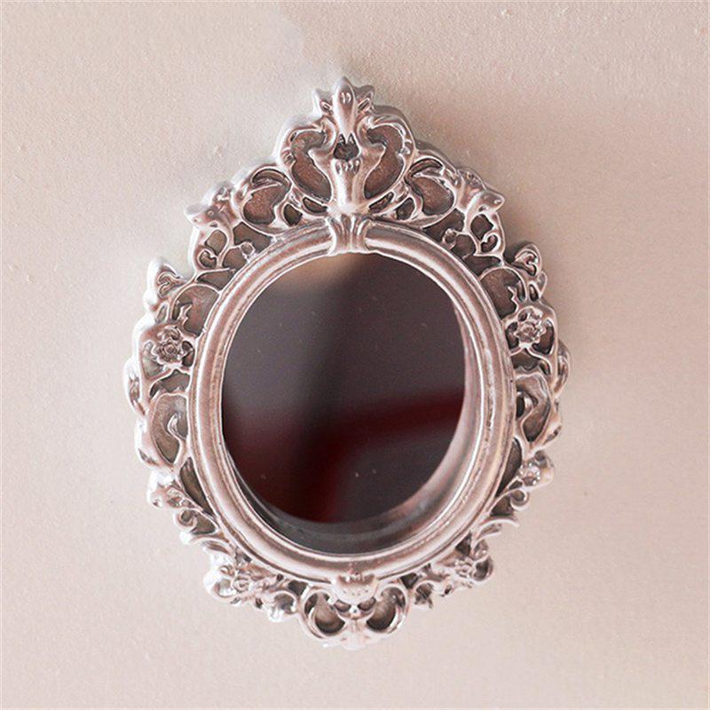 Furniture Miniature Mirror Mirror Doll Wall Room 1/12 Dollhouse House Mirror Miniature Frame Accessories