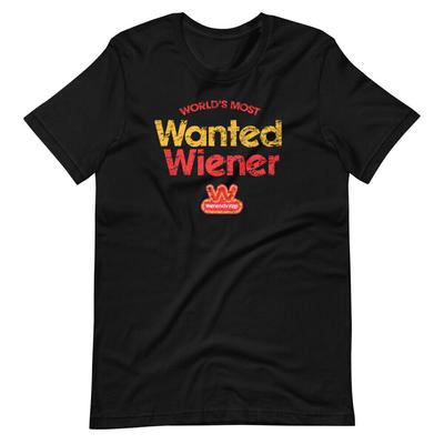 Wienerschnitzel Worlds Most Wanted Wiener Short Sleeve Unisex T-Shirt