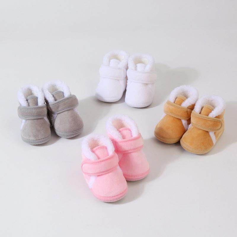Baby Cotton Shoes Winter Warm Infant Shoes Soft Soled Plush Baby Shoes