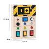 Early Childhood Education Wooden Led Light Socket Switch Busy Board Toys Hands-on Wooden Toys