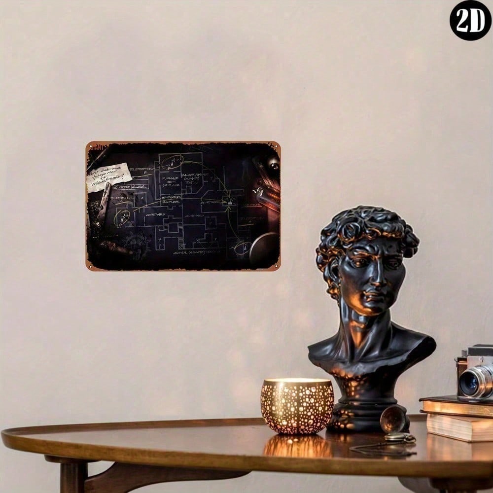 Металлическая табличка Call of Duty Black Ops 3 Zombies Art для гаража, игровой комнаты, настенный декор 20x30cm белый