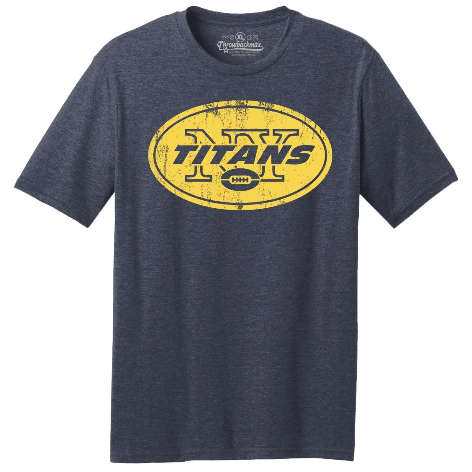 New York Titans 1960 AFL  Football  TRI-BLEND Tee Shirt - Jets, Giants 3XL