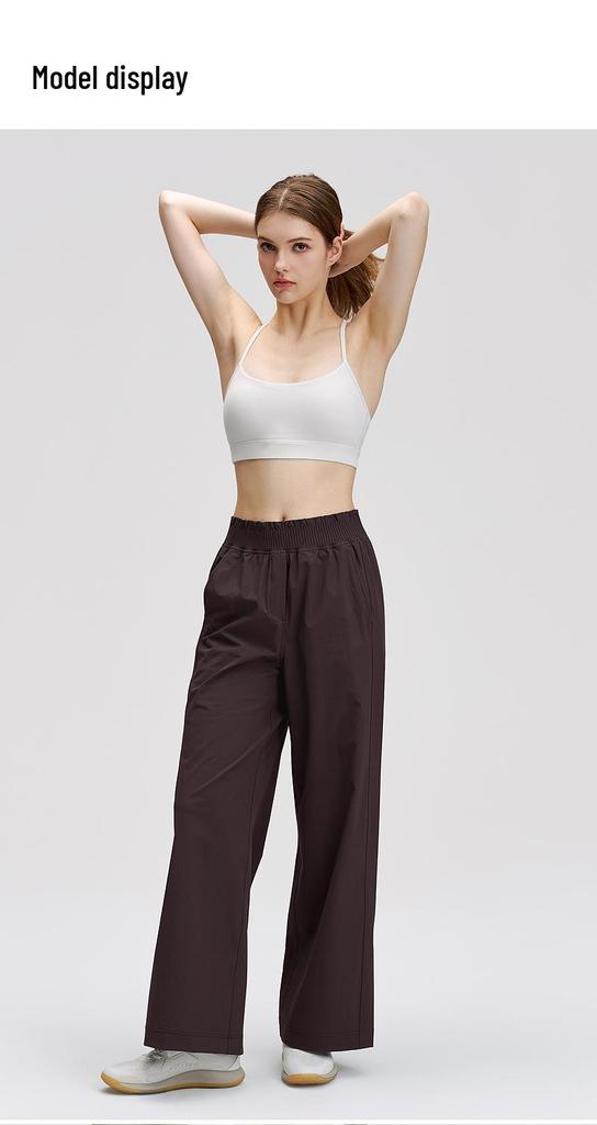Lulu Damen Schlankmachende Schnelltrocknende High-Waist Wide-Leg Yoga- und Laufschweißhosen