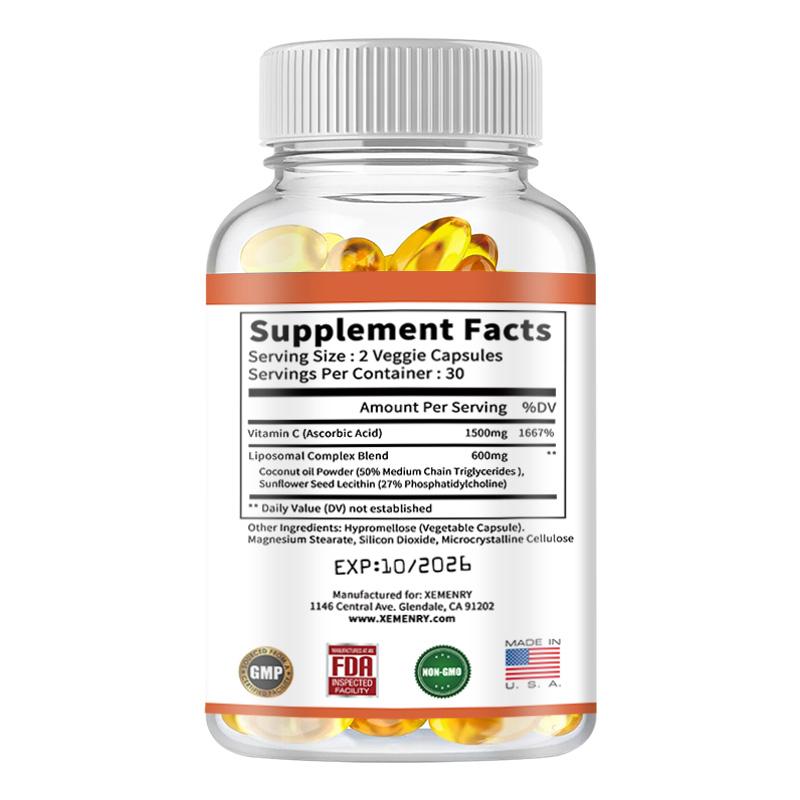 XEMENRY - Liposome Vitamin C Capsules - Antioxidant and Immune Support