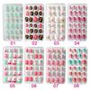 24PCS NEW Fshion Detachable Reusable Nails Art False Nail Tips Fake Nails Press on Nails Full Cover