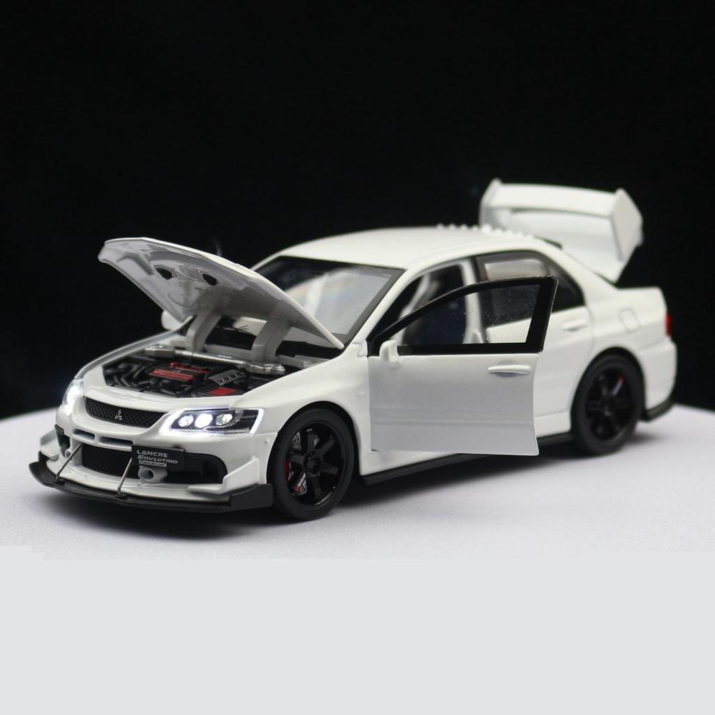 1/32 Mitsubishi Lancer EVO Final Edition Racing Toy Car Model Diecast Metal Miniature Collection Gift for Children Boys