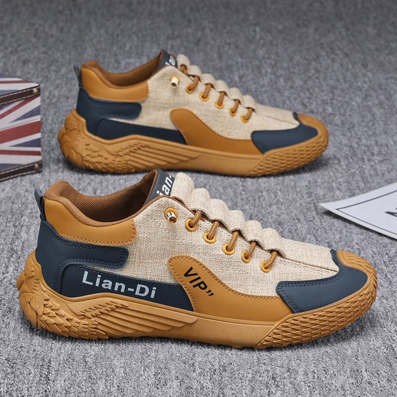 2025 autumn new men's casual single shoes trend men's shoes British style sports fashion versatile youth shoes