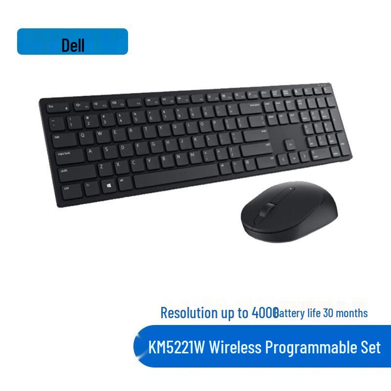 

Dell KM5221W Full-Size Wireless Keyboard & Mouse Combo