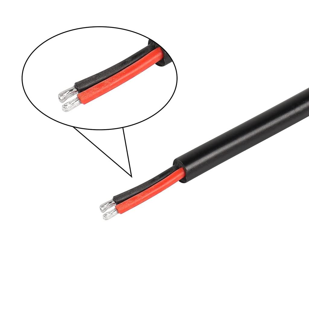 SinLoon DC Extension X Male Plug To Bare Wire Open End Power Replacement Repair Suitable for LED CCTV Surveillance 2 1M Cable, 90-degree DC, 5.5mm