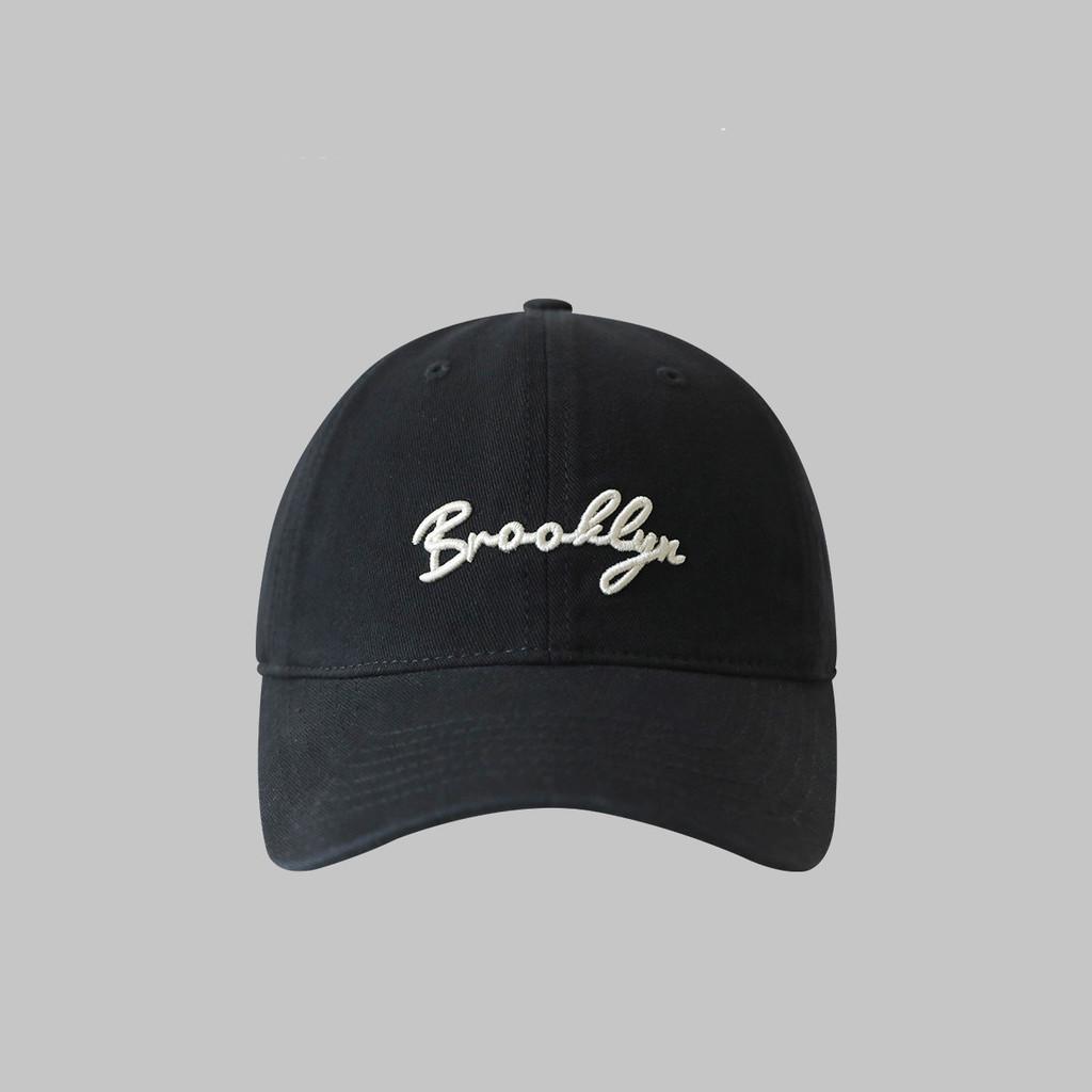 Korean Style Baseball Cap With Embroidered Letters For Casual Summer Sun Protection чёрный