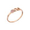 14K Triple Circle Cubic Ring