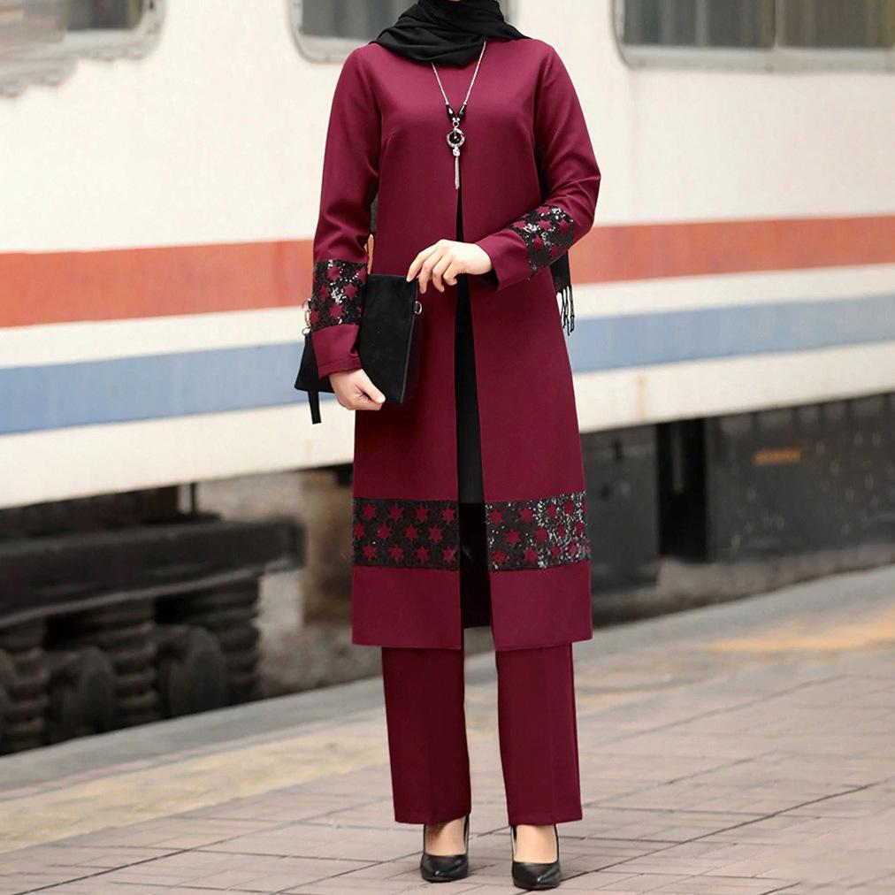 Women's Fashion Casual Color Matching Pullover Long Sleeve Sports Suit