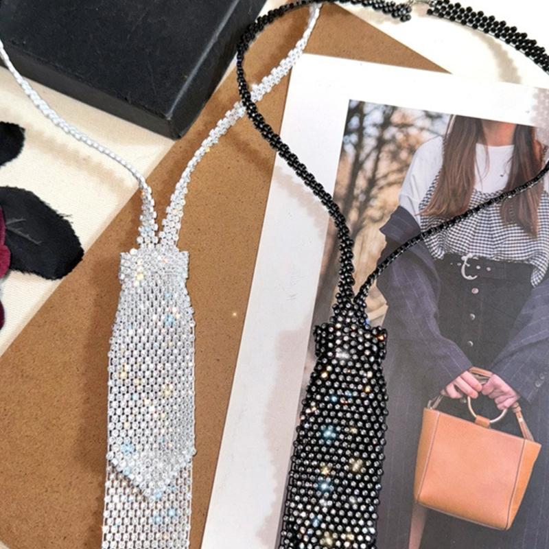 Eye-Catching Crystal Choker Necklace with Rhinestones Perfect for Bridal, Party, and Nightclub Outfits