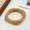 New Irregular Simi Resin Bracelet Distinctive Fashion Seiko Polished Polished Wide Face Bracelet