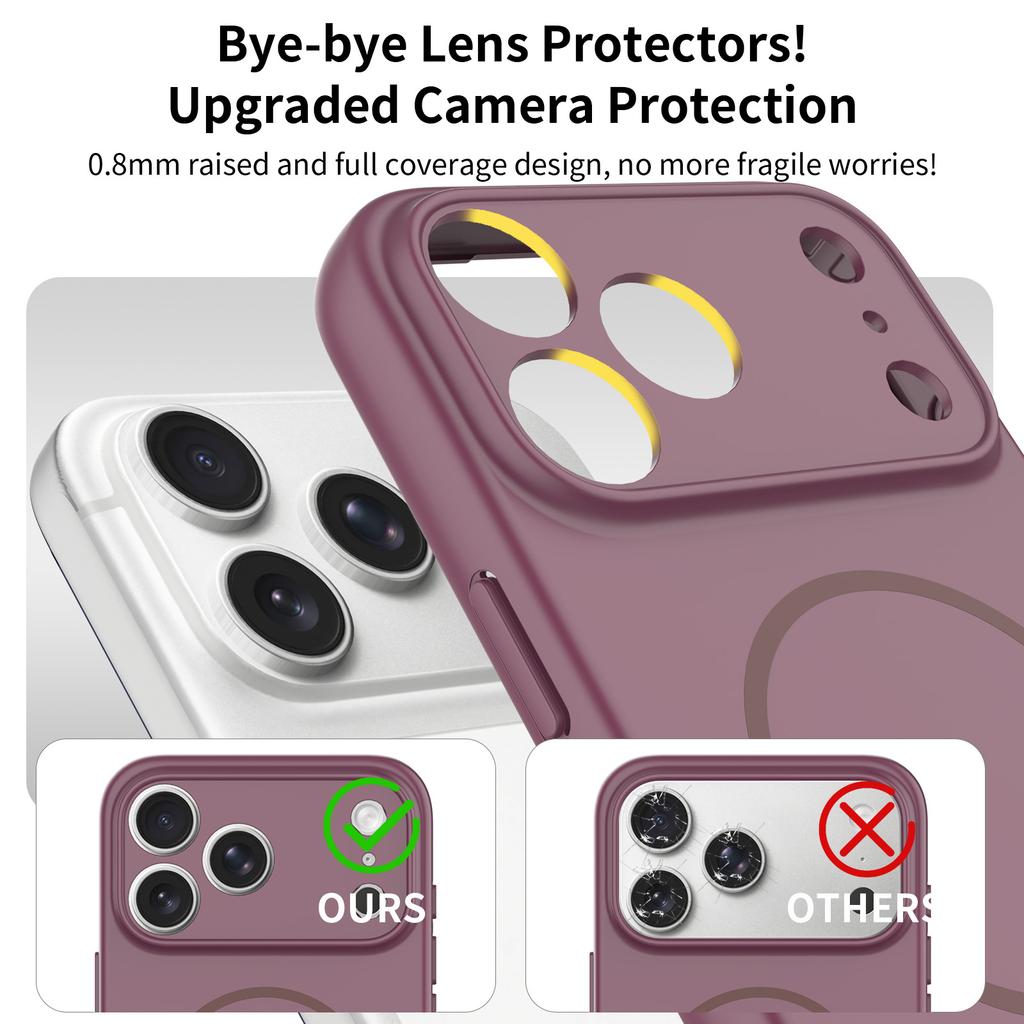 Cherry Red Fashion Matte Phone Case for Iphone 18 Pro Max 17 Pro Iphone18 Iphone17 Anti-Scratch Protective Cover