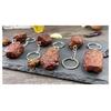 Simulation Beef Block Beef Keychain PVC Simulation Food Keychain Beef Cubes Keyring  Bag Pendant