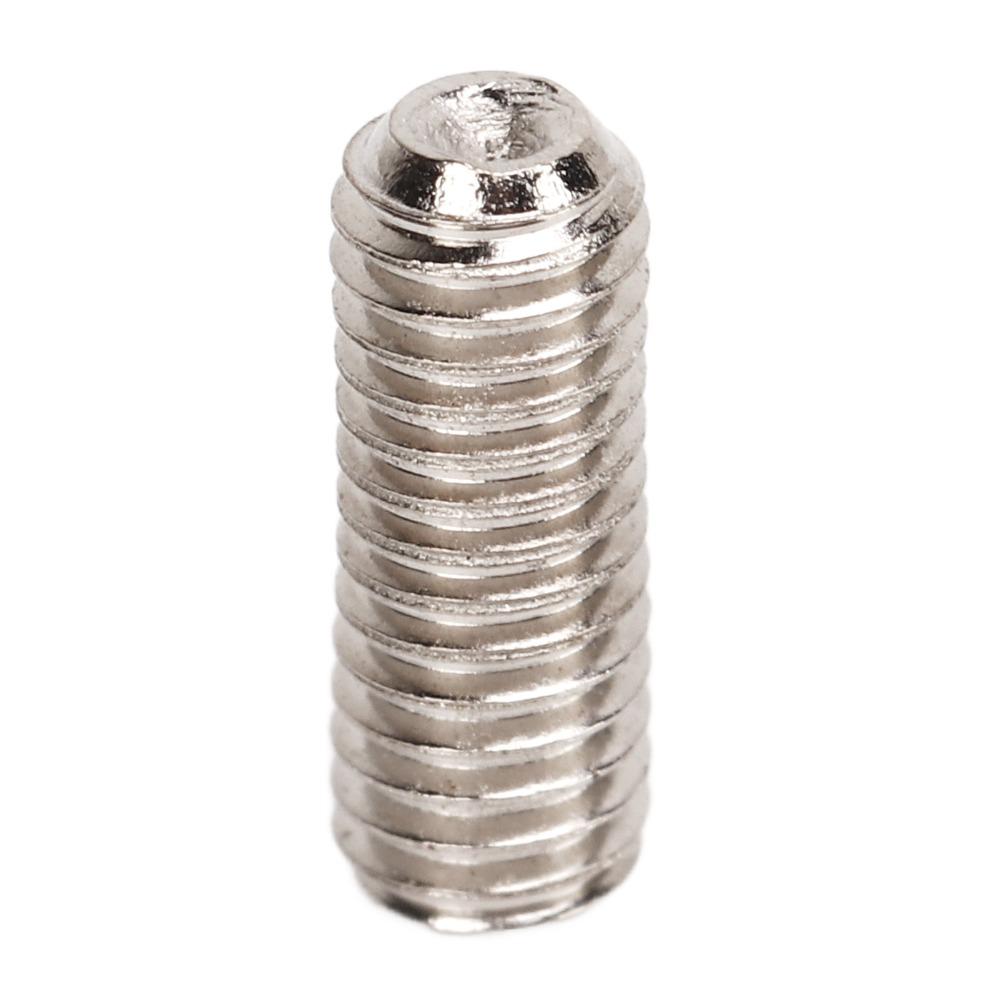 12 PZ Viti Sellette Ponte Metallo Argento Kit Ferramenta Ponte Chitarra Per Chitarra Elettrica