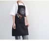 Color Block Halter Neck Waist Apron - Letter Print Design for Kitchen, BBQ, and Restaurants