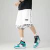 Modische Herren Shorts mit Aufdruck Sommer Lässig Sport Basketballshorts Baggy Herren Joggingkleidung Punk Stil Streetwear Dünne Dicke