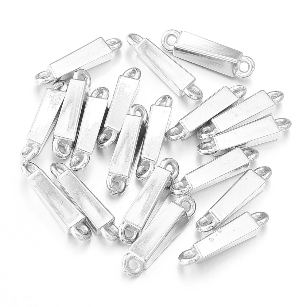 50 Stück CCB Charms Kunststoff Doppel-Loch Charms Verbinder Für Schmuckherstellung DIY Handgemachte Armbänder Halsketten Anhänger Zubehör